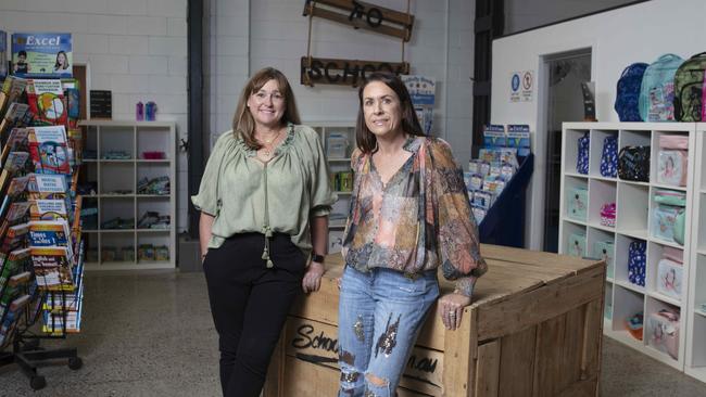 Lisa Jensen (left) and Alison Walsh from Schoolstuff. Picture: Russell Shakespeare