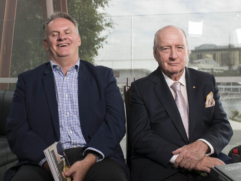 Alan Jones and Mark Latham at the launch of the book they wrote together: Conversations in the Kitchen. Picture: Darren Leigh Roberts