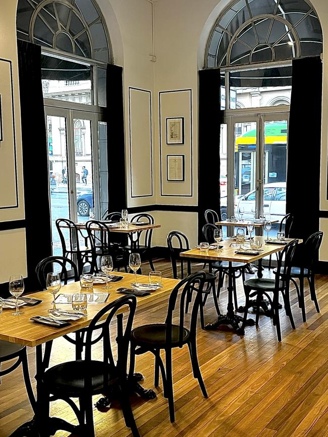 The dining room at Maison Clement. Picture: Supplied