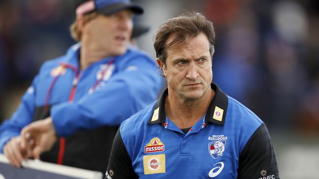 Bulldogs coach Luke Beveridge says he is often too tired and too busy to give radio interviews. Picture: AFL Photos