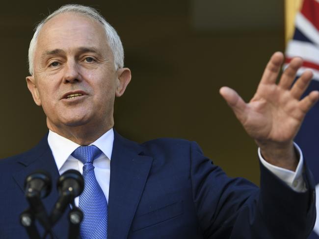 Prime Minister Malcolm Turnbull announces the Banking Royal Commission. Picture: AAP