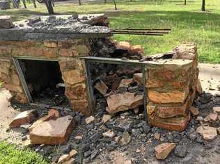 VANDALS: Barbecues at Mt Walsh picnic area were found smashed to pieces over the Easter break.