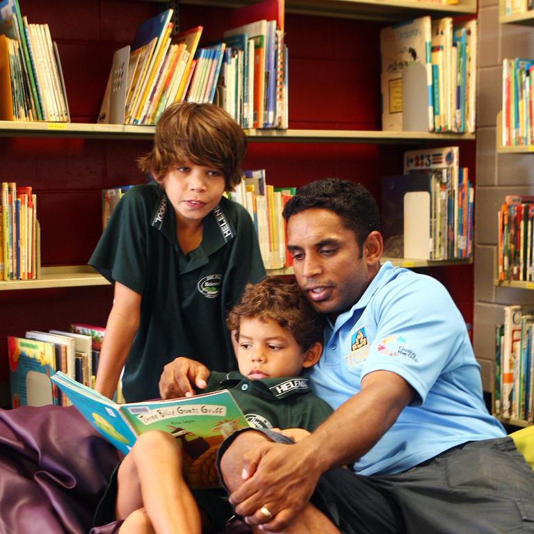 Preston Campbell with Jake and Jayden.