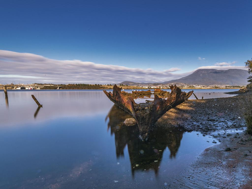 Your Focus on Tasmania. The wreck of the Otago Barque. Picture: Ron Rainbow ****ONE TIME USE ONLY****