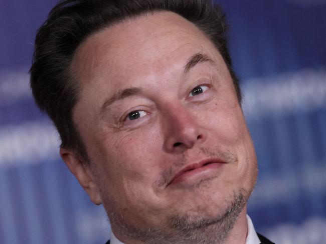 Elon Musk arrives at the Tenth Breakthrough Prize Ceremony at the Academy Museum of Motion Pictures in Los Angeles, California, on April 13, 2024. (Photo by Etienne Laurent / AFP)