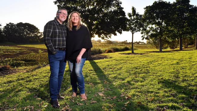 Ed McKeiver and wife Nanette in Mackay, Queensland. Picture: Tony Martin