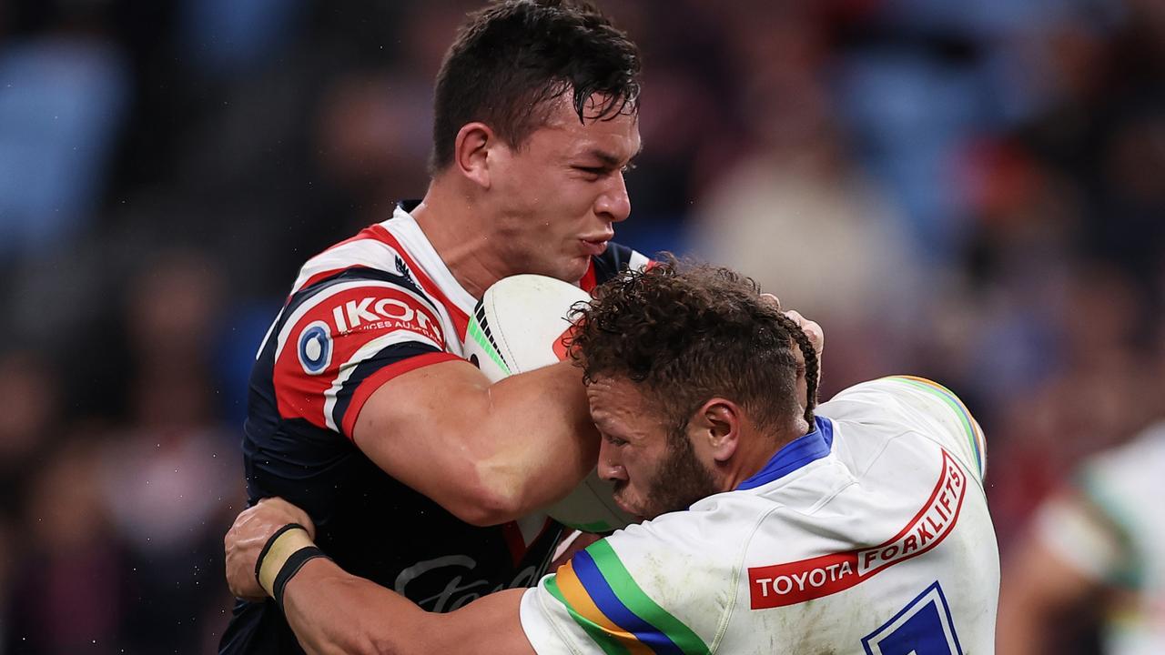 Joseph Manu of the Roosters was just outstanding. (Photo by Cameron Spencer/Getty Images)