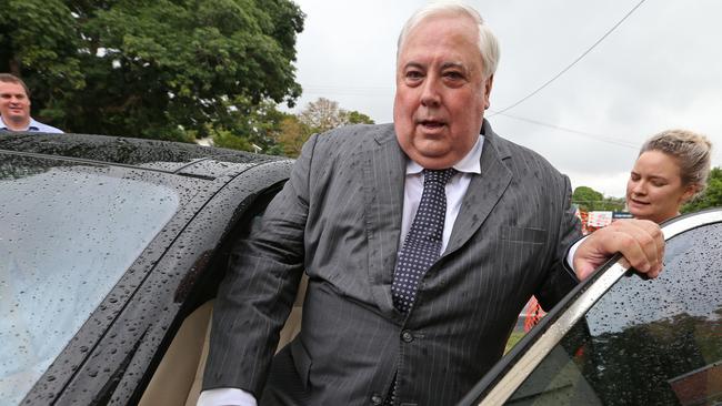 Clive Palmer has denied he had been approving expenditure using the name Terry Smith. Picture: Lyndon Mechielsen