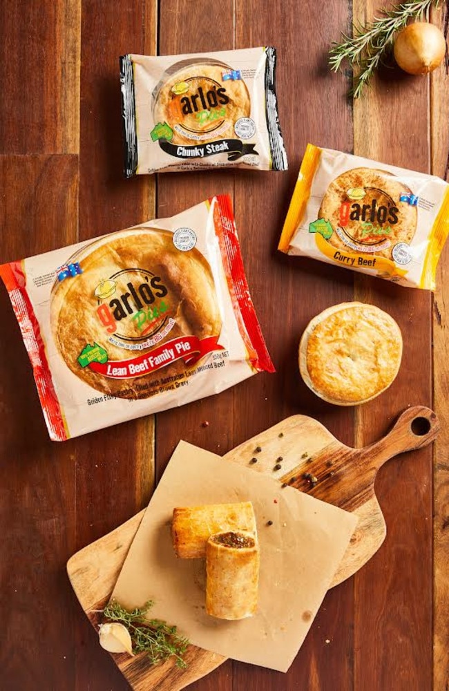 Garlo’s pies exports to Japan, Hong Kong, New Caledonia and the Middle East. Picture: Supplied