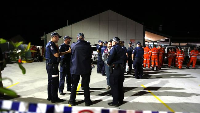 Nerang police on a major search job. Photo: Regi Varghese