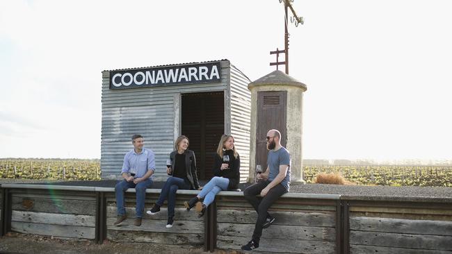 Luke Tocaciu director and winemaker Patrick of Coonawarra with his team. Picture: Supplied.