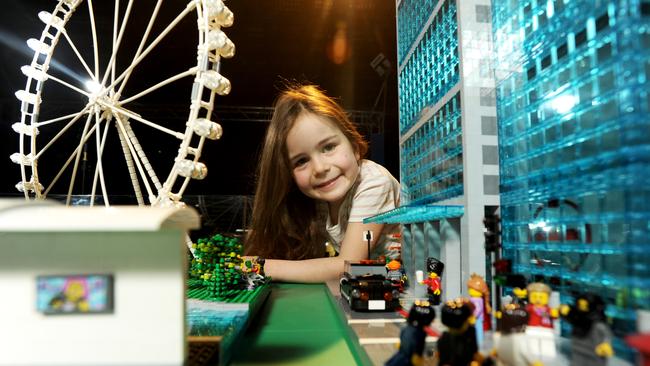 Geek out at the Brickman Cities powered by LEGO exhibition at Scienceworks. Picture: Andrew Henshaw.