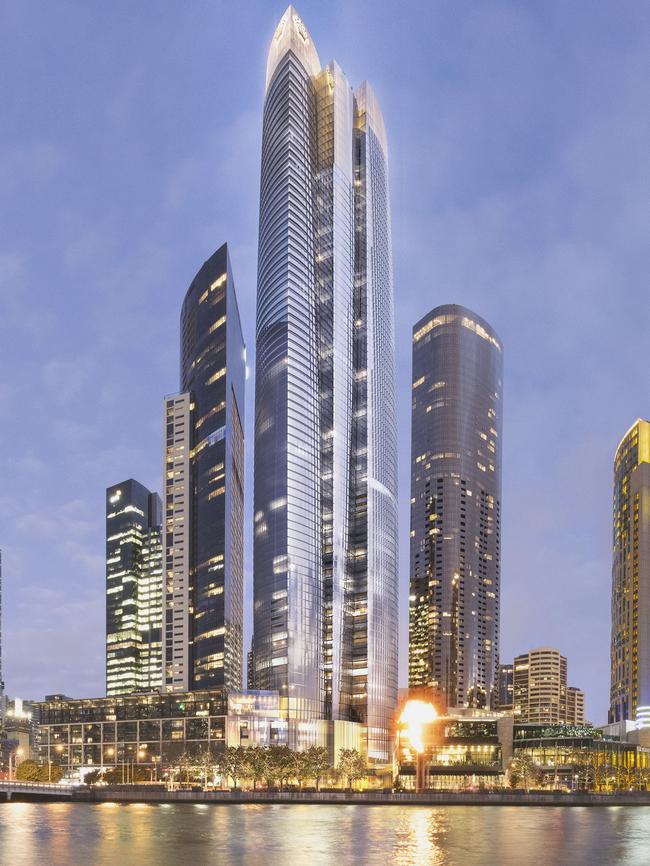 The new tower will be 26m taller than the Eureka Tower.