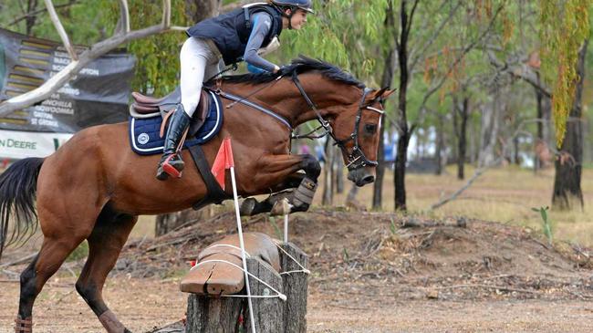 Georgia Rink on Remi Fiorente in the DRB Floats Warwick International eventing at the weekend. Picture: Gerard Walsh