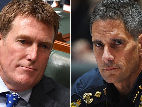 Attorney-General Christian Porter and former Border Force boss Roman Quaedvlieg.