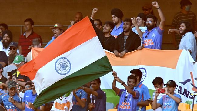 Delirious Indian fans were treated to the most incredible spectacle. Picture: Getty