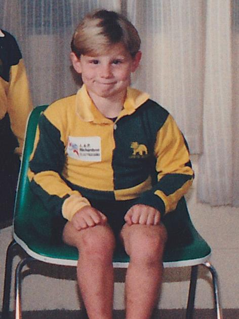 A young Michael Hooper. Picture: Supplied