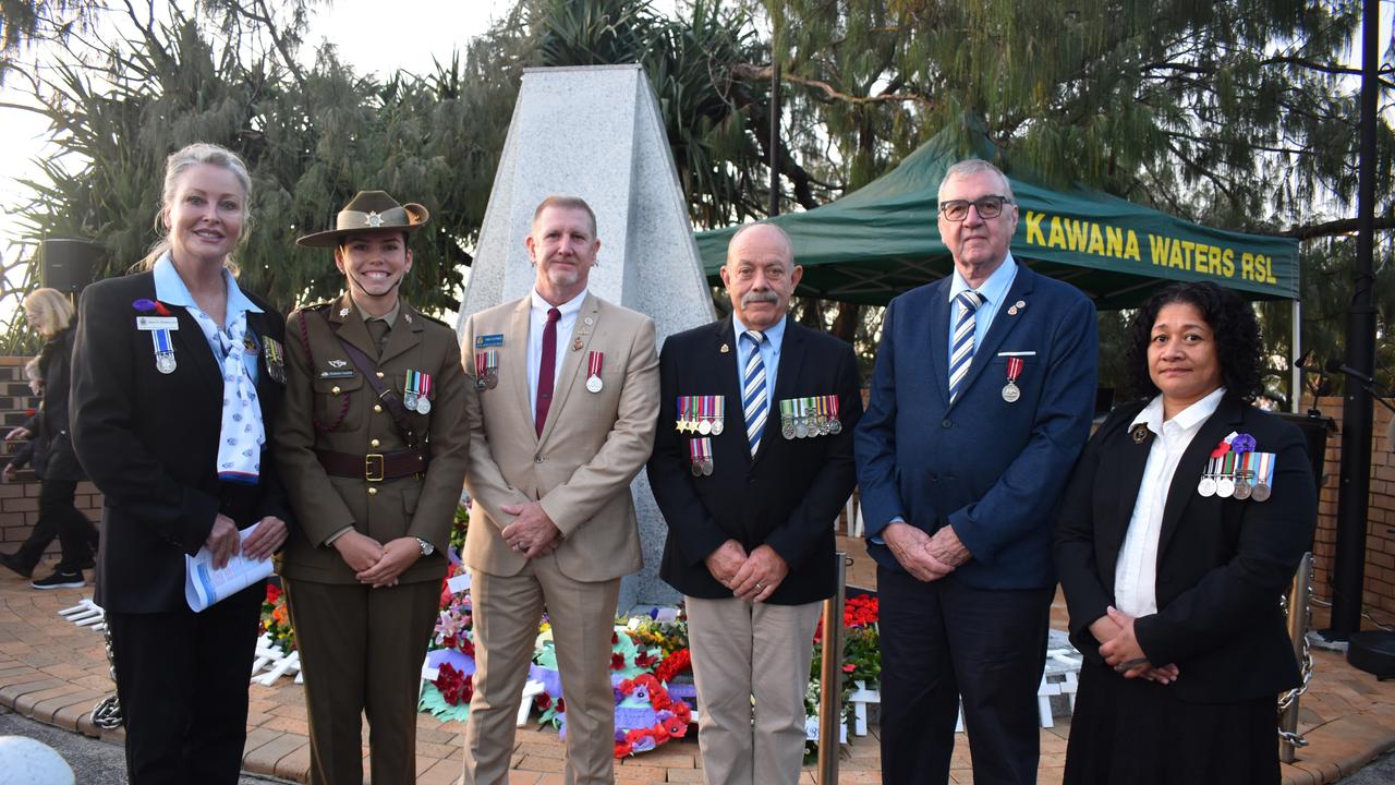 Tracy Woolley, Captain Kimberly Campbell, John Clothier, Gary Penney, David Avery, Nova van Maanenberg. Picture: Madeline Grace.