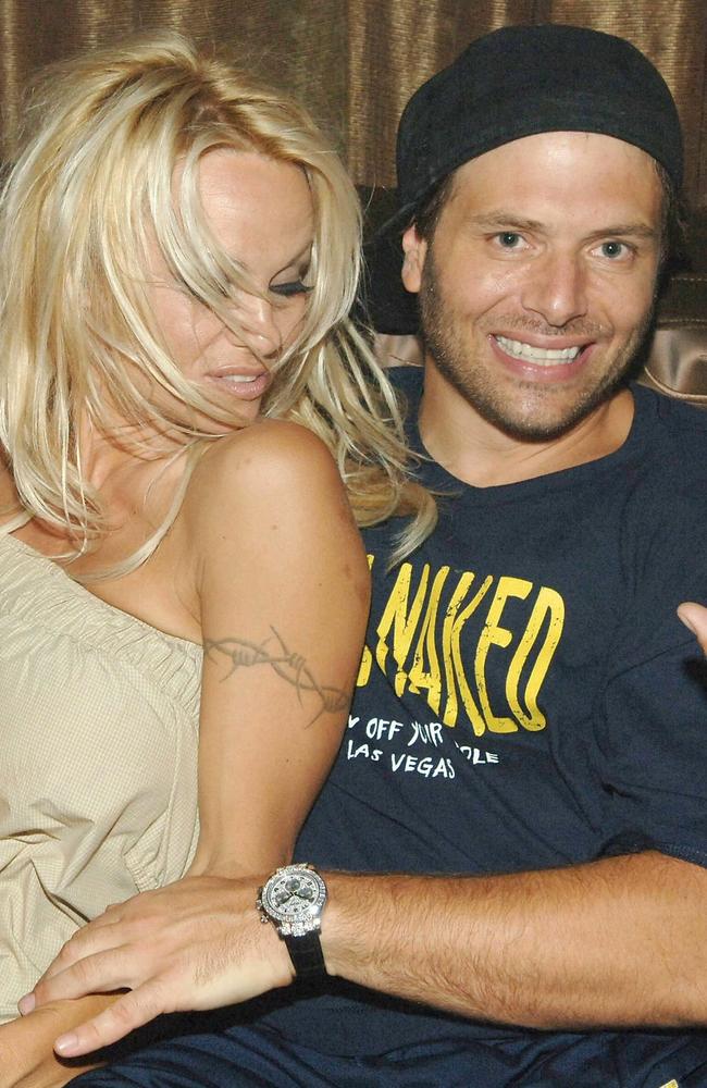 Hilton’s ex Rick Salomon pictured with Pamela Anderson. Picture: Wireimage