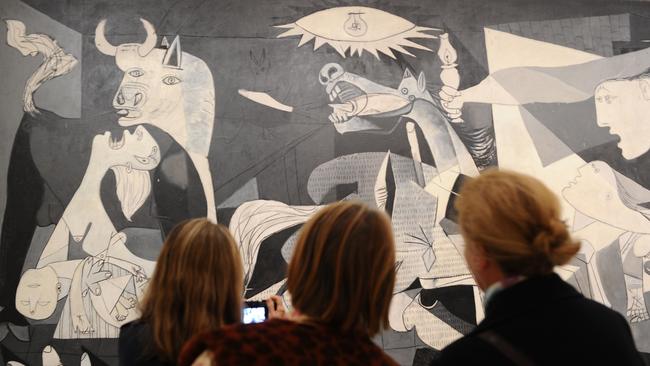 Pablo Picasso's Guernica at the Museo Reina Sofia in Madrid. Picture: Getty Images