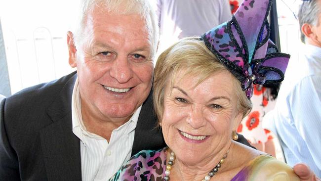 Harry and Margaret at the Bloomhill Cancer Care race day at Corbould Park. Picture: Erle Levey