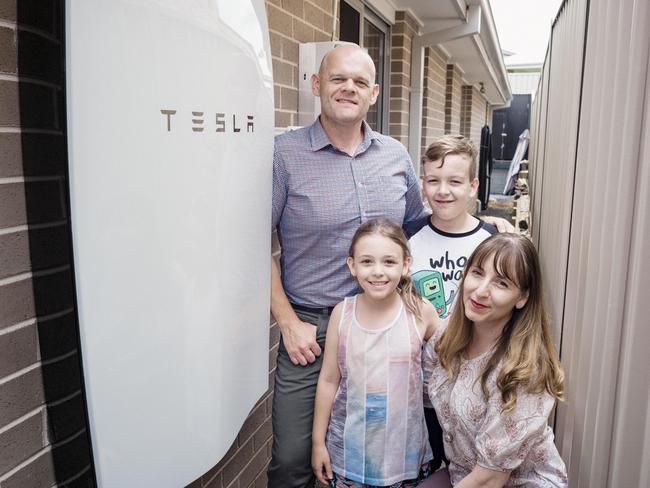 Nick Pfitzner and his family. Picture: Hugo Sharp Photography.