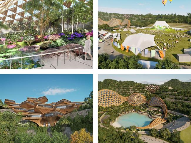 PRAX Studio's vision of how a transformed Mt Coot-Tha quarry site could look as part of Council's 2032 Games legacy initiatives.