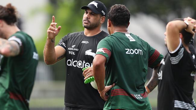 It helps when you’ve got this bloke giving you tips. Photo: Brett Costello