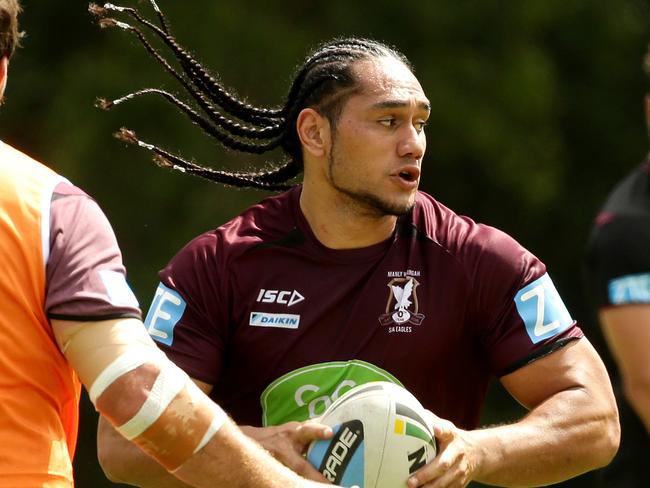 Manly made some huge off-season buys. Martin Taupau will add much-needed grunt upfront. Picture: Gregg Porteous