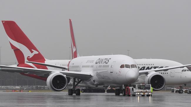 The flight was forced to land in South Australia. Picture: AAP Image/Dean Lewins