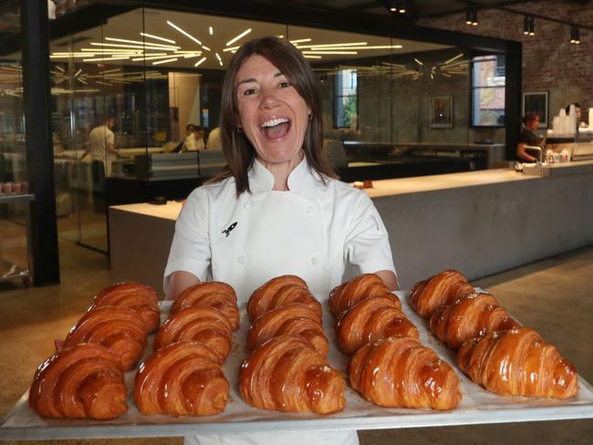 Lune croissant queen Kate Reid is selling the city’s most popular croissant trackside. Picture: David Crosling