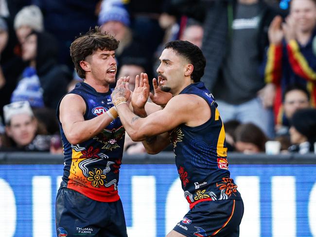 Izak Rankine is one of the Crows stars who has missed games due to injury this year. Picture: Dylan Burns/AFL Photos via Getty Images