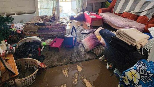 Ree Sanders and daughters lost everything in their Holloways Beach home due to extensive flooding following cyclone Jasper. A GoFundMe page has been created to help them rebuild. Picture: Supplied.