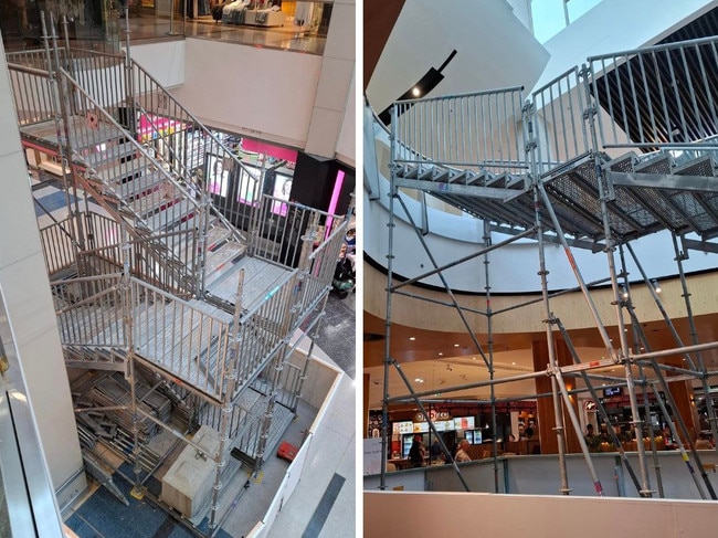 Shoppers blast “terrible” staircases at Westfield. Picture: Facebook