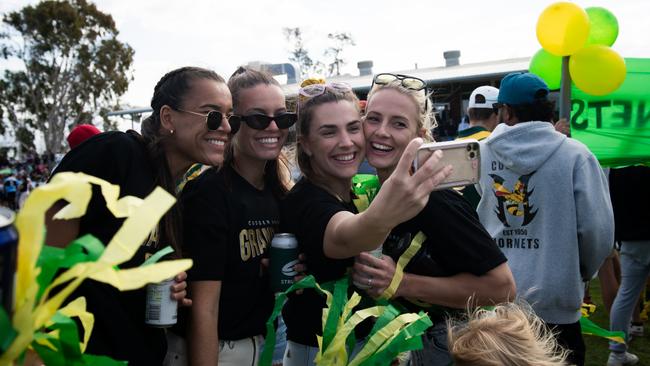 There was plenty of green and gold on show on grand final day. Photo: Elise Derwin