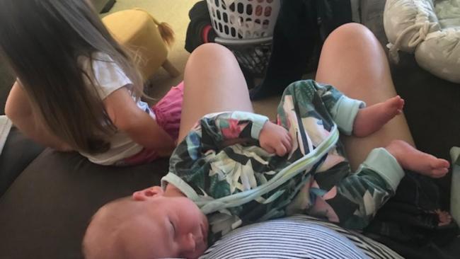 Karissa was tired of not being able to have space in her home for a nap so she's invented an app for it. Photo: Supplied to Kidspot