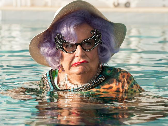 Dame Edna Everage in Absolutely Fabulous: The Movie.