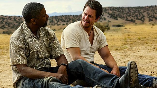 It’s the banter that goes off with a bang ... Mark Wahlberg and Denzel Washington in                      