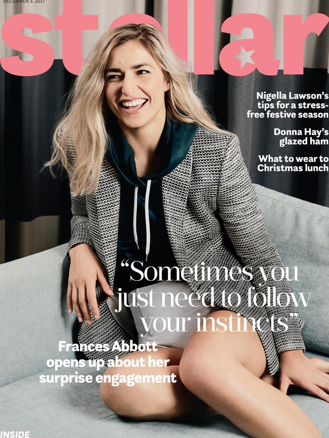 Frances Abbott is on the cover of Stellar magazine.