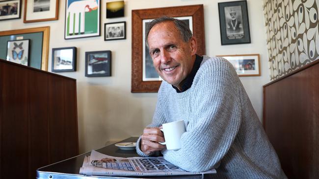 Bob Brown in his favorite booth at Retro in Salamanca. Picture: SAM ROSEWARNE.