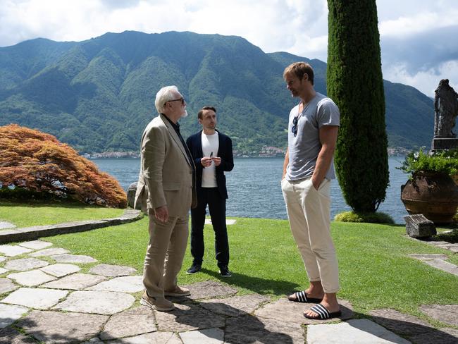 Brian Cox, Kieran Culkin and Alexander Skarsgard in Succession. Picture: Graeme Hunter
