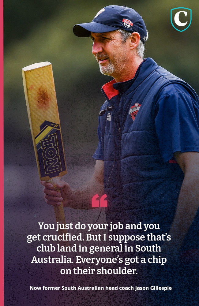 Jason Gillespie doe not hold back. Picture: Mark Brake/Getty Images