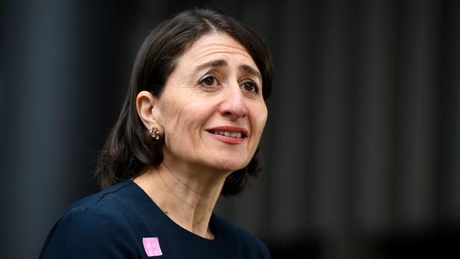 NSW Premier Gladys Berejiklian in Sydney on Thursday. Picture: AAP