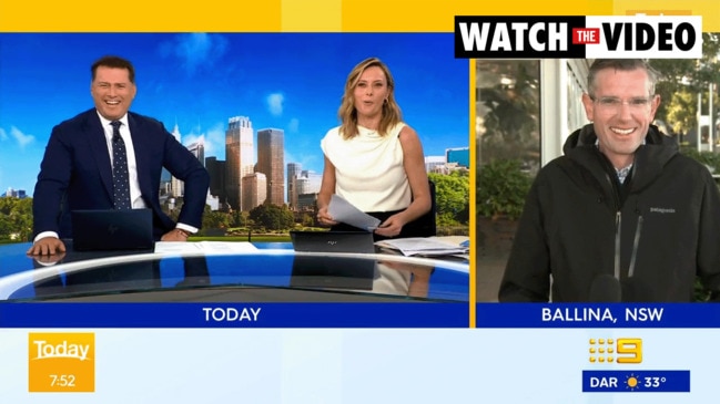 Karl and Dom's tense exchange (Today show)