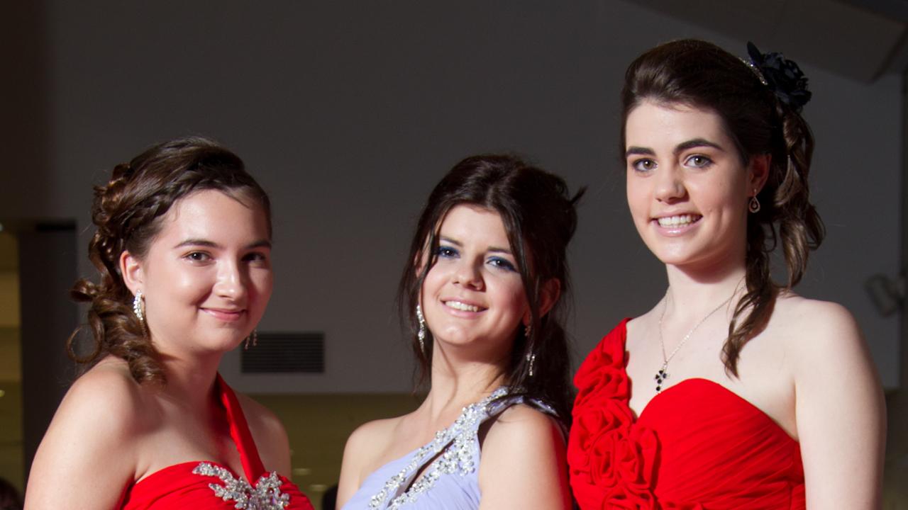 Ellen Penley, Melinda Kern, Lisa Watson . Kormilda College yr 12 Formal 2012. Photo Shane Eecen