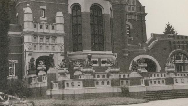 The entrance to Norwood – guarded by statues of gargoyles. Picture: State Library of Victoria