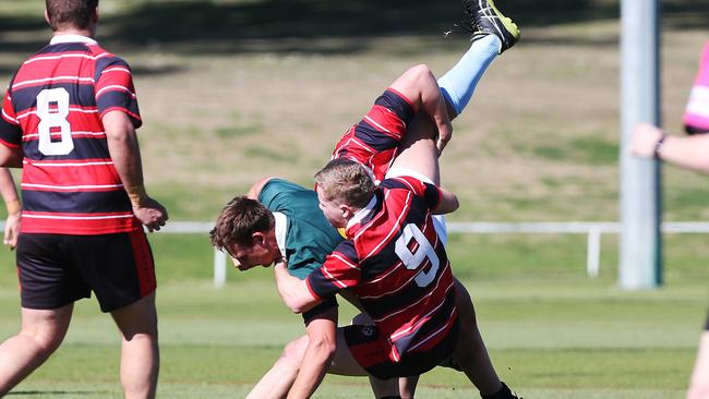 Tyler Moriarty was strong in defence. Picture by Peter Lorimer.