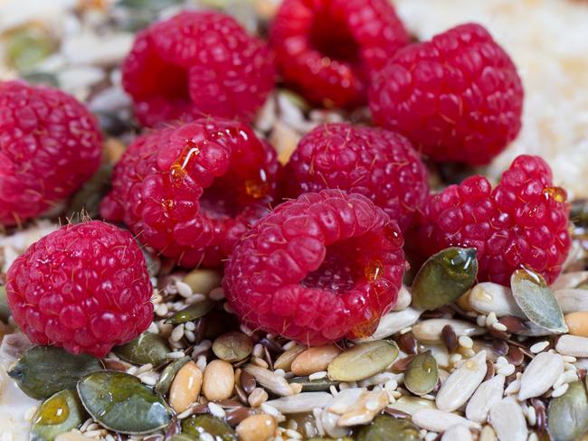 .Some pair their oats with fruit, seeds and nuts. Picture: Renae Droop/AAP