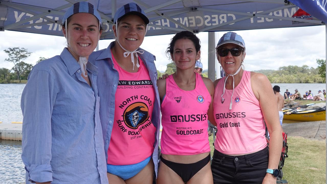 Emma Tamblyn, Georgia Lyttle, Amy O'Brien and Janelle Megaloconomos from Kempsey/Crescent Head. Picture: Chris Knight