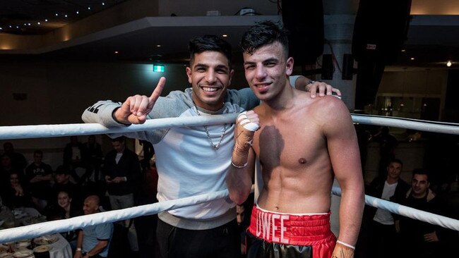 Youssef Dib (R) pictured with older brother, former world champion Billy Dib.